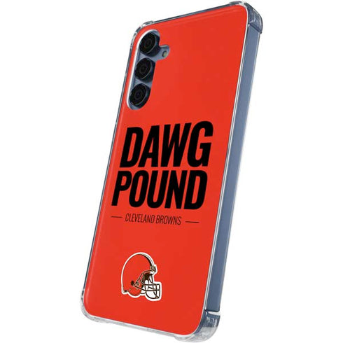 NFL Cleveland Browns Team Motto Galaxy A35 5G Clear Case